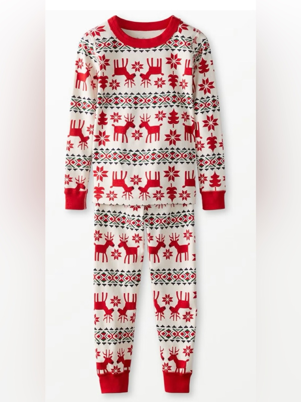 Hanna Andersson Oh Deer Pajama Set Size